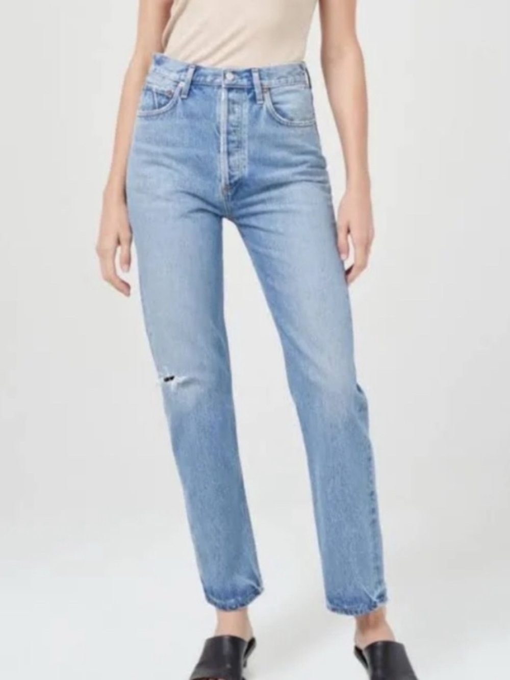 AGOLDE 90s Pinch Waist Size 31 Distressed Jeans (Waist is closer to 34”)